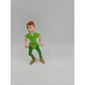 Vintage Disney Peter Pan Action Figure Jointed 4.25" Loose‎ Cake Topper